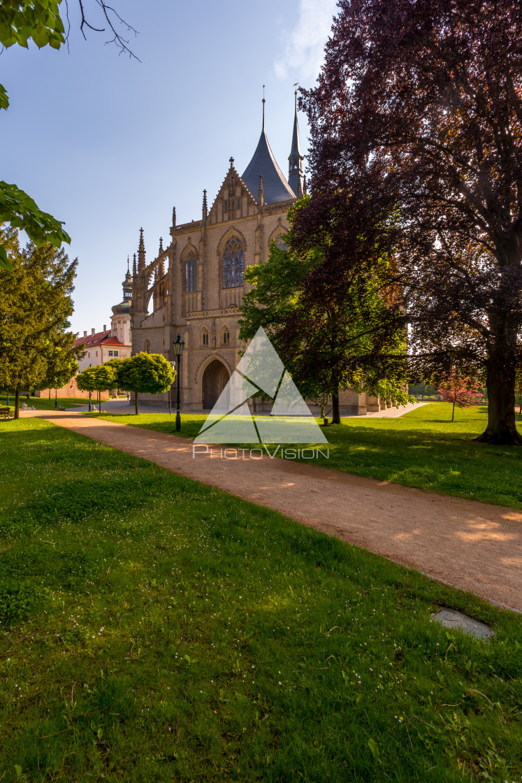 "The Cathedral of St Barbara" stock image