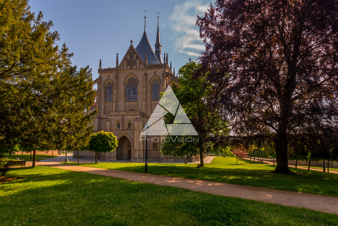 "The Cathedral of St Barbara" stock image