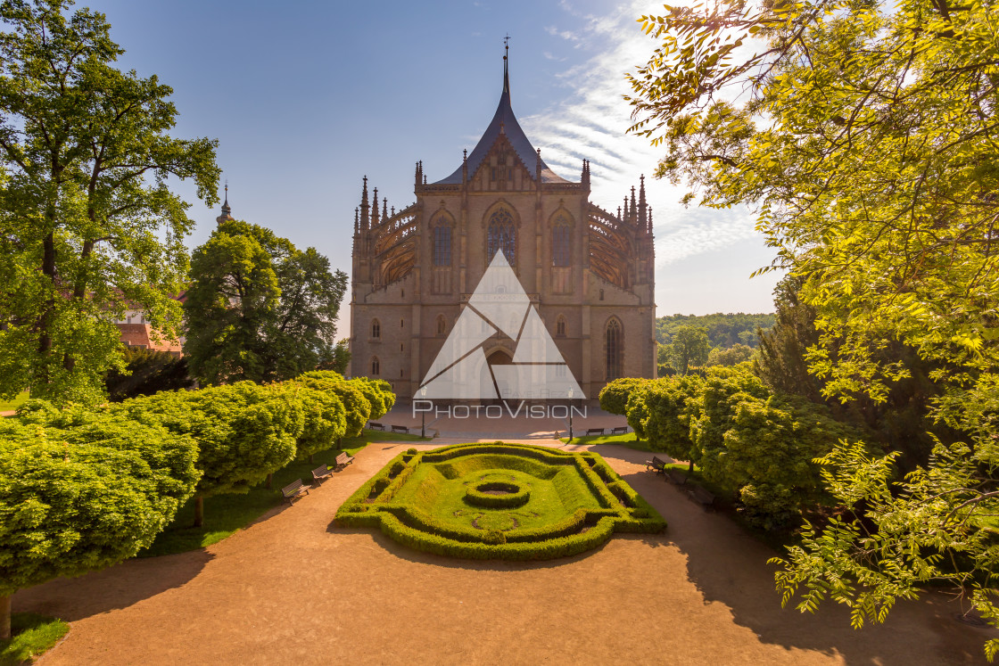 "The Cathedral of St Barbara" stock image