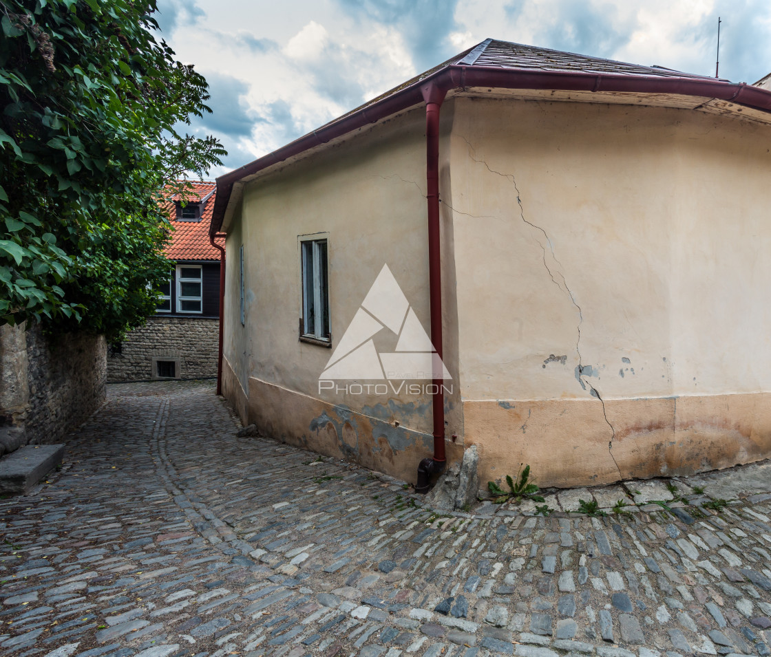 "Dawn in historic center of Kutna Hora" stock image