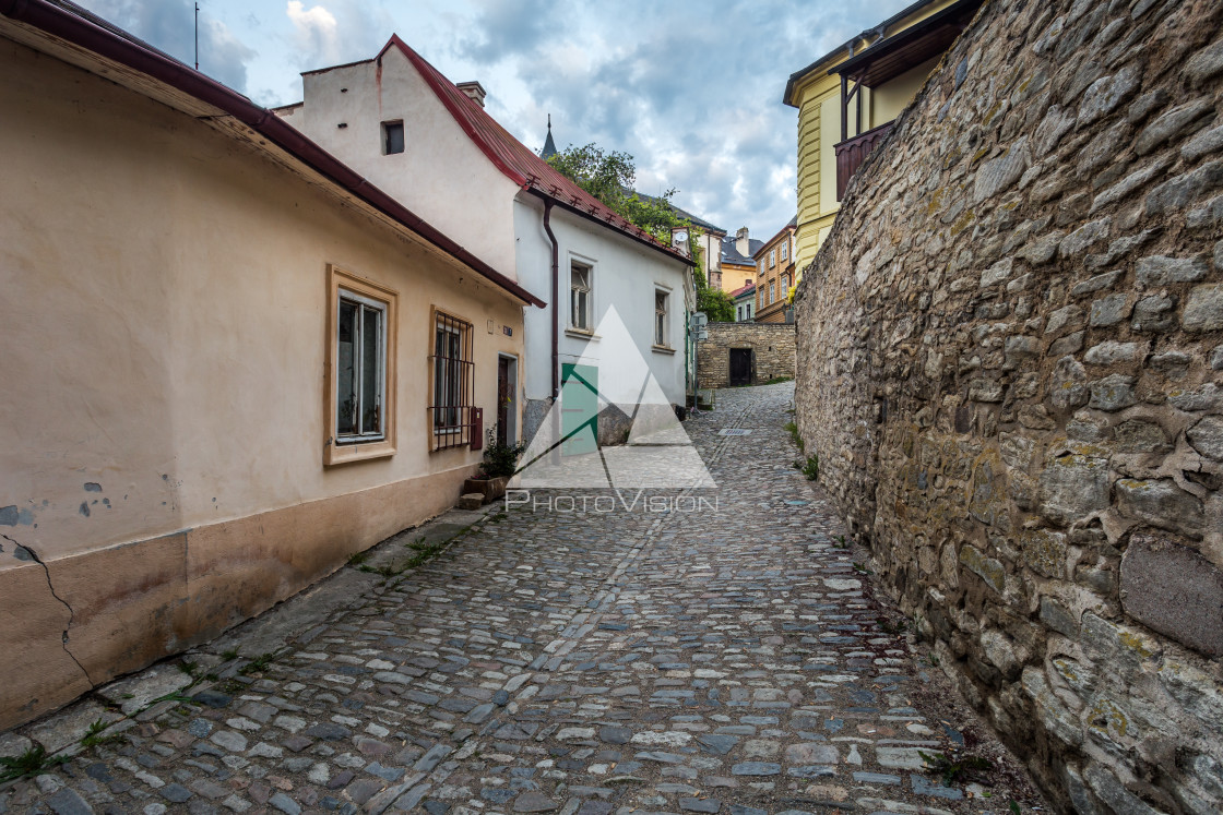 "Dawn in historic center of Kutna Hora" stock image