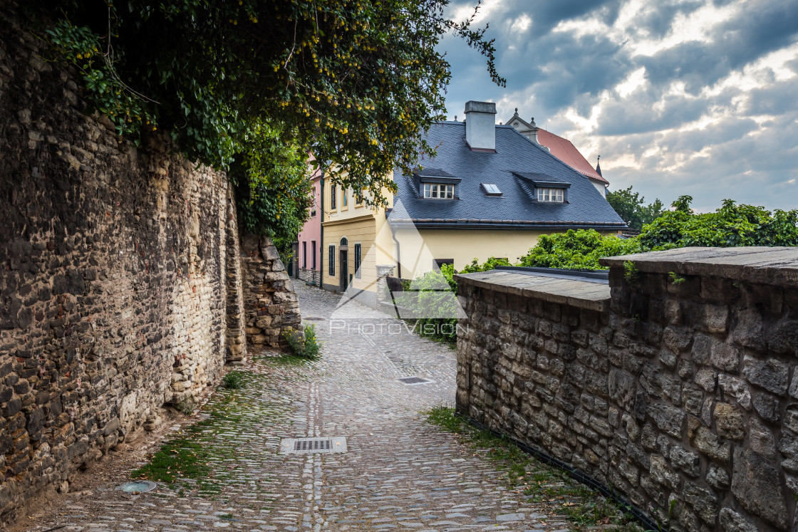 "Dawn in historic center of Kutna Hora" stock image