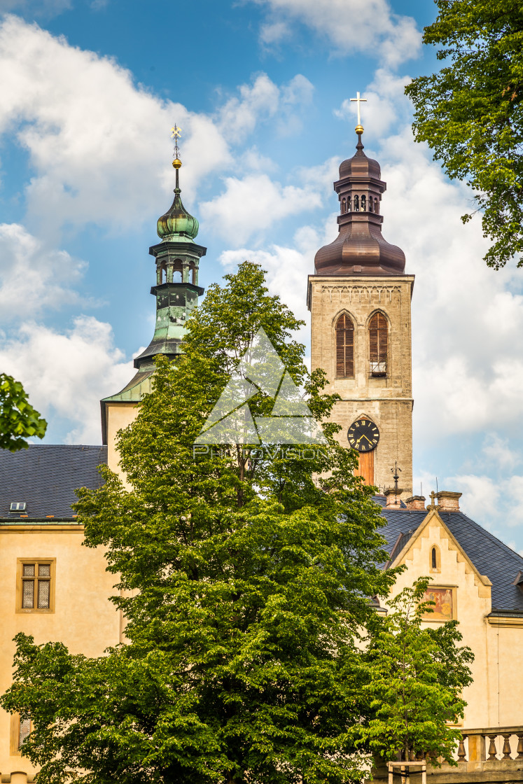 "Picturesque historic town of Kutna Hora" stock image