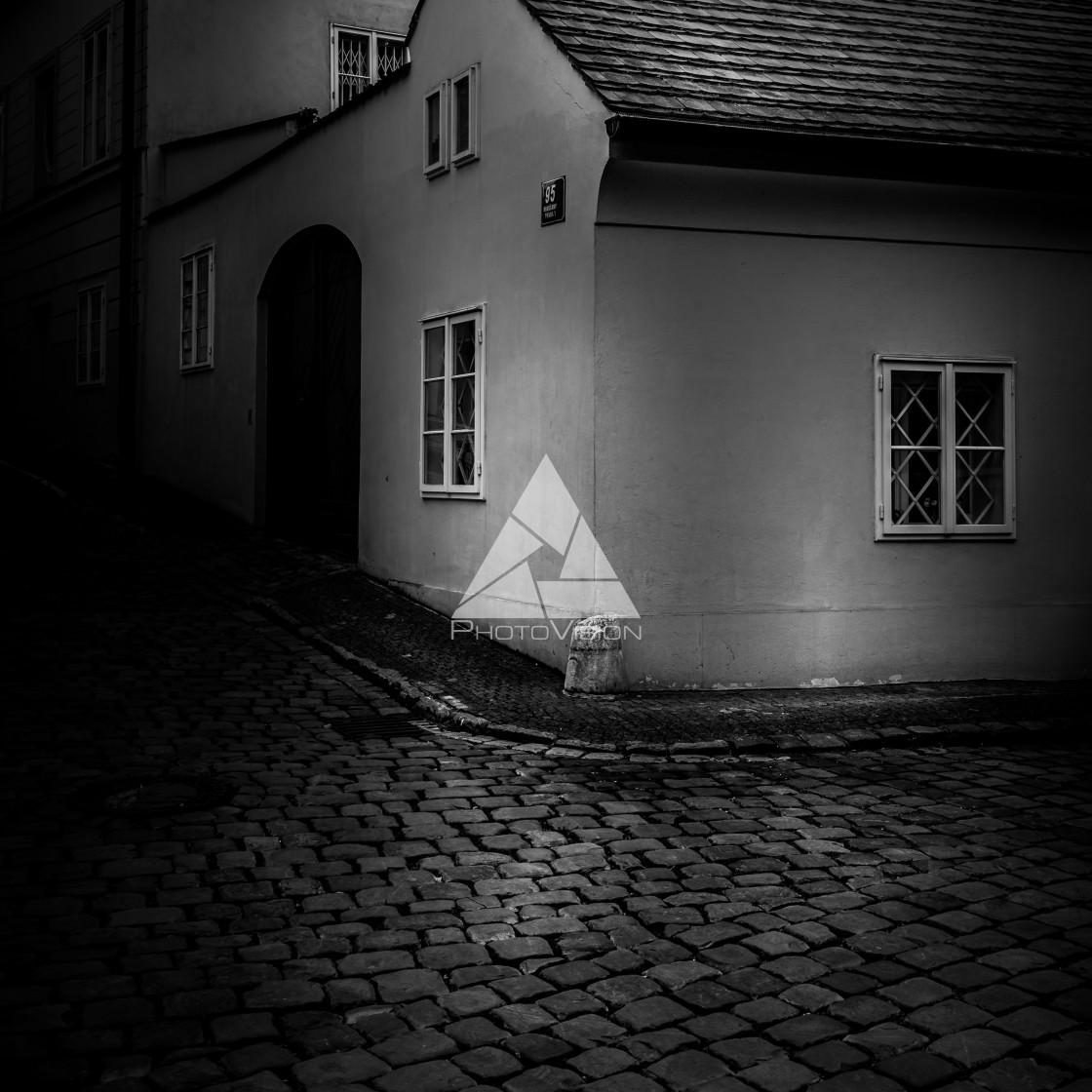 "A corner of Prague" stock image