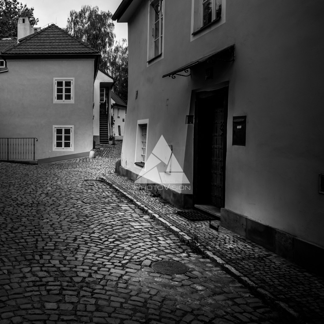 "A corner of Prague" stock image