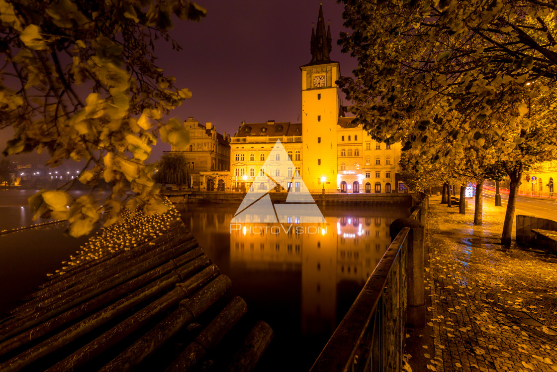 "Autumn morning in Prague" stock image