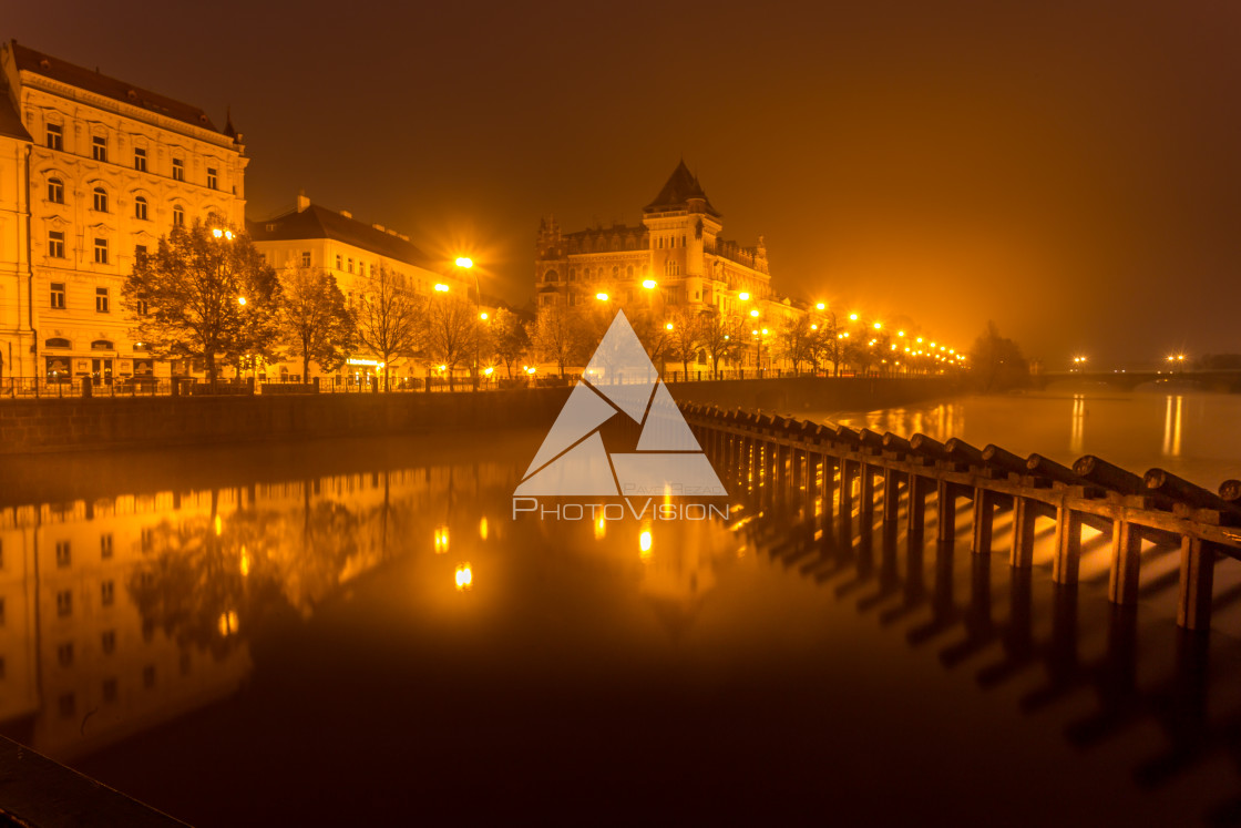 "Autumn morning in Prague" stock image