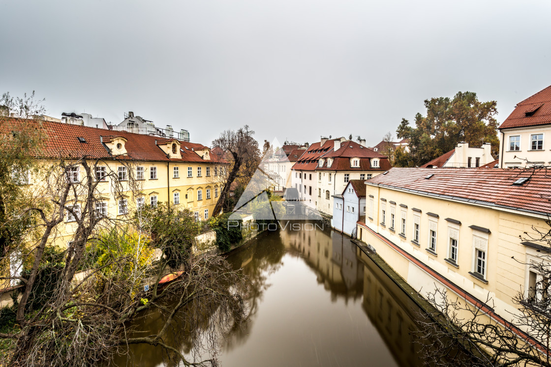 "In the morning on Charles Bridge in Prague" stock image