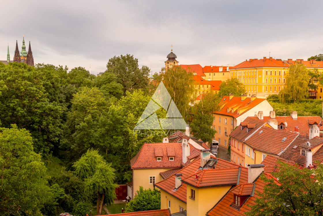 "Picturesque corners of old Prague" stock image