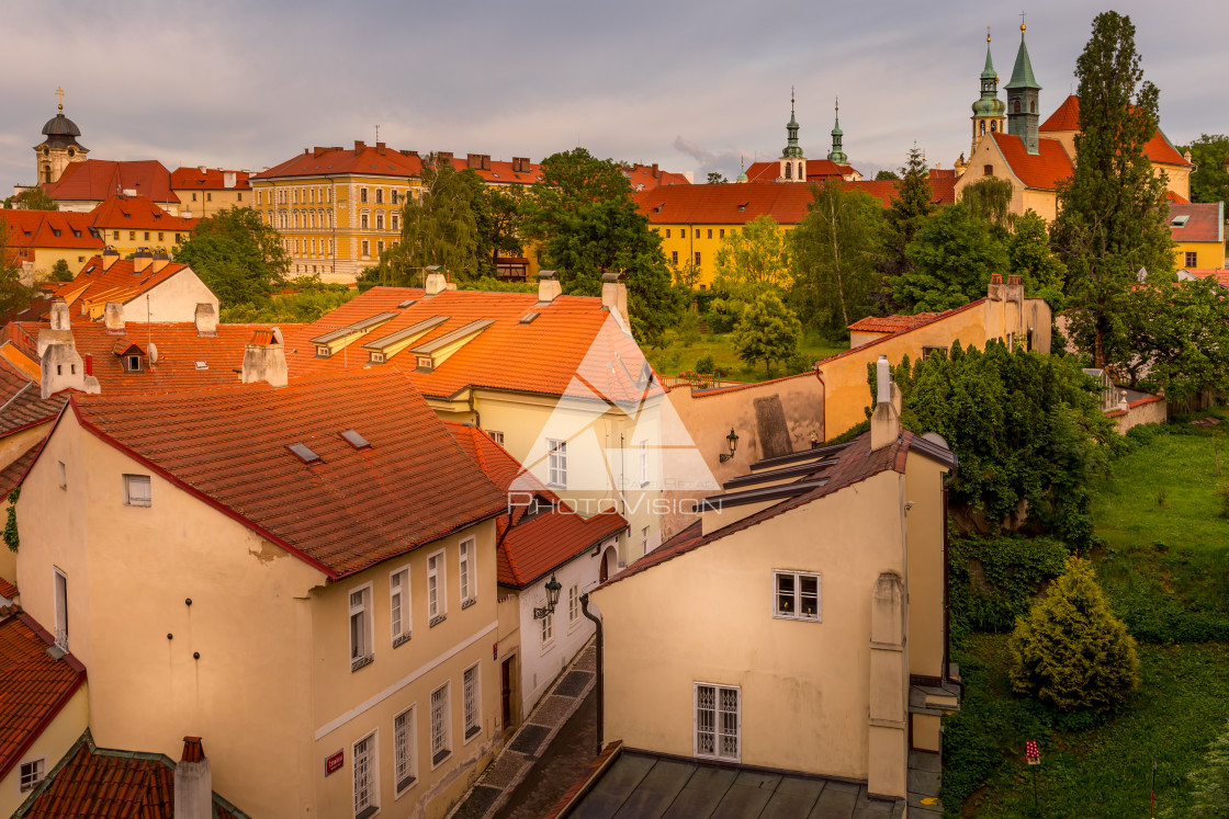 "Picturesque corners of old Prague" stock image