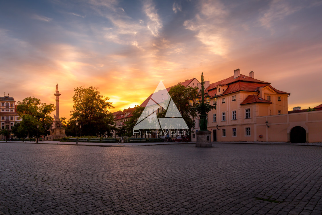 "Picturesque historical Prague" stock image