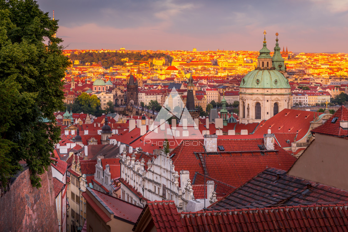 "Picturesque historical Prague" stock image