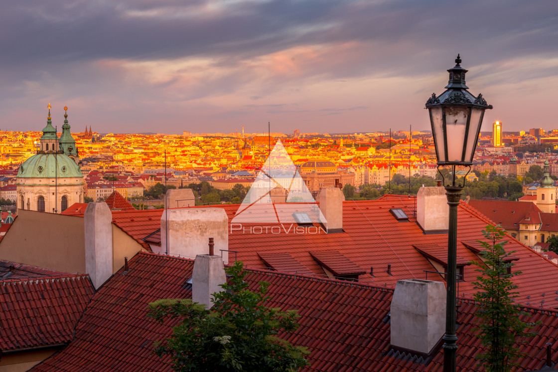 "Picturesque historical Prague" stock image