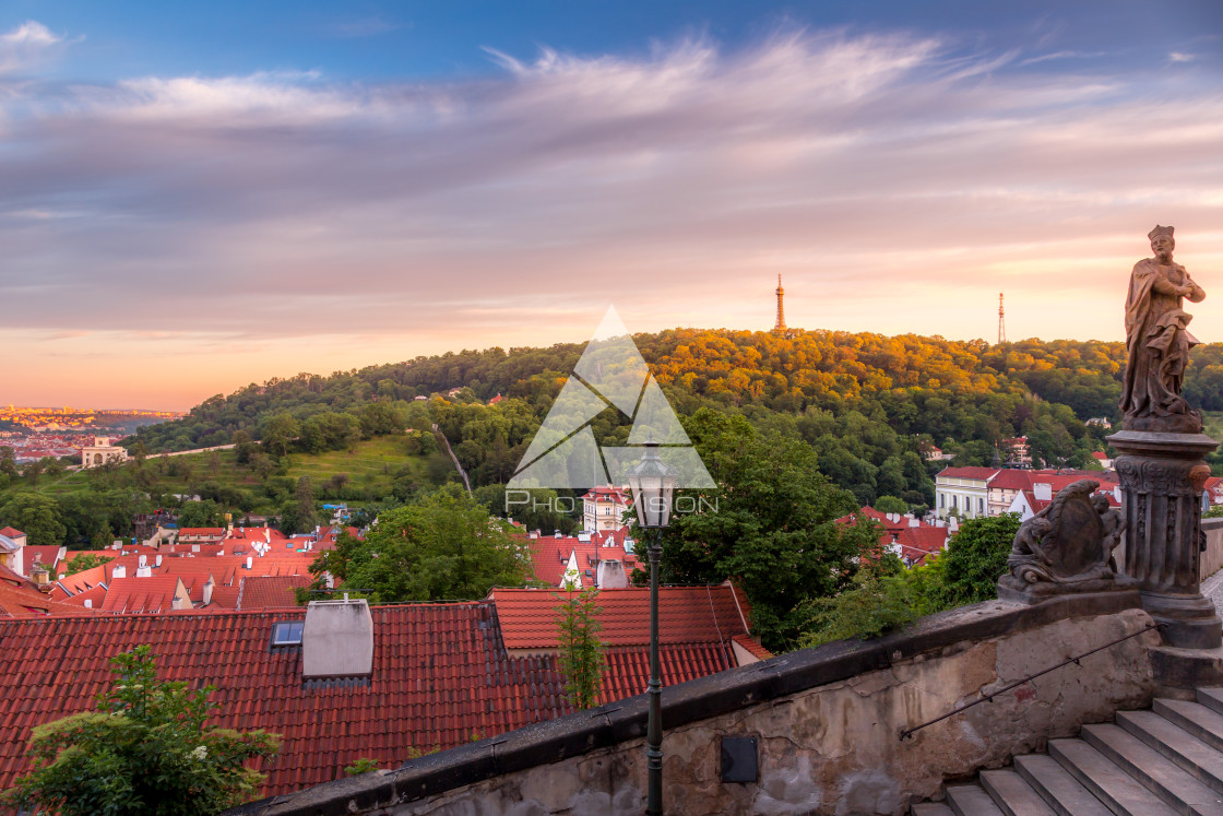 "Picturesque historical Prague" stock image