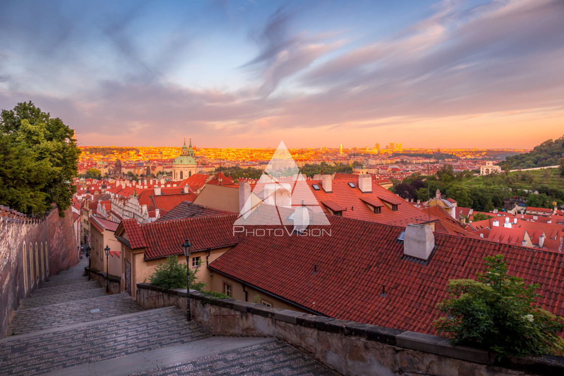 "Picturesque historical Prague" stock image