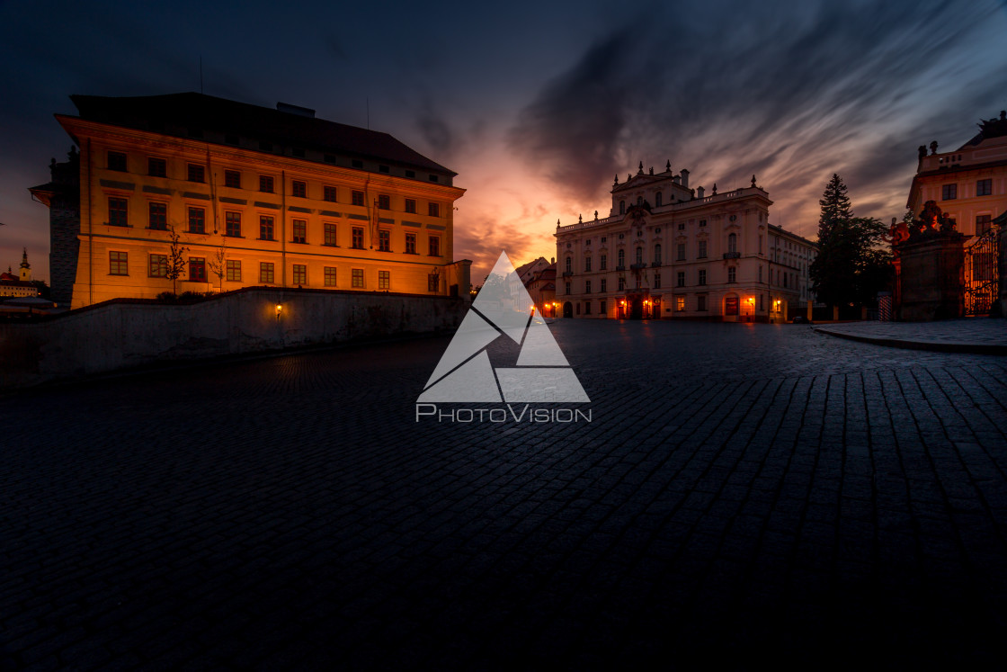 "Picturesque historical Prague" stock image