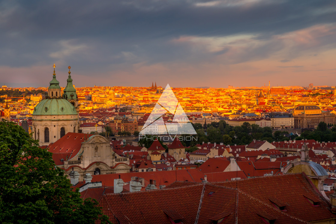 "Picturesque historical Prague" stock image