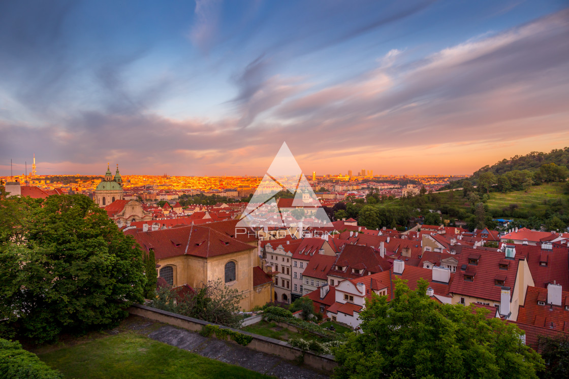 "Picturesque historical Prague" stock image