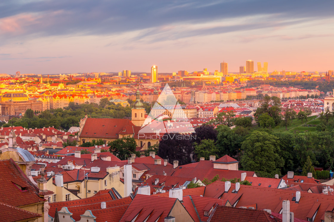 "Picturesque historical Prague" stock image