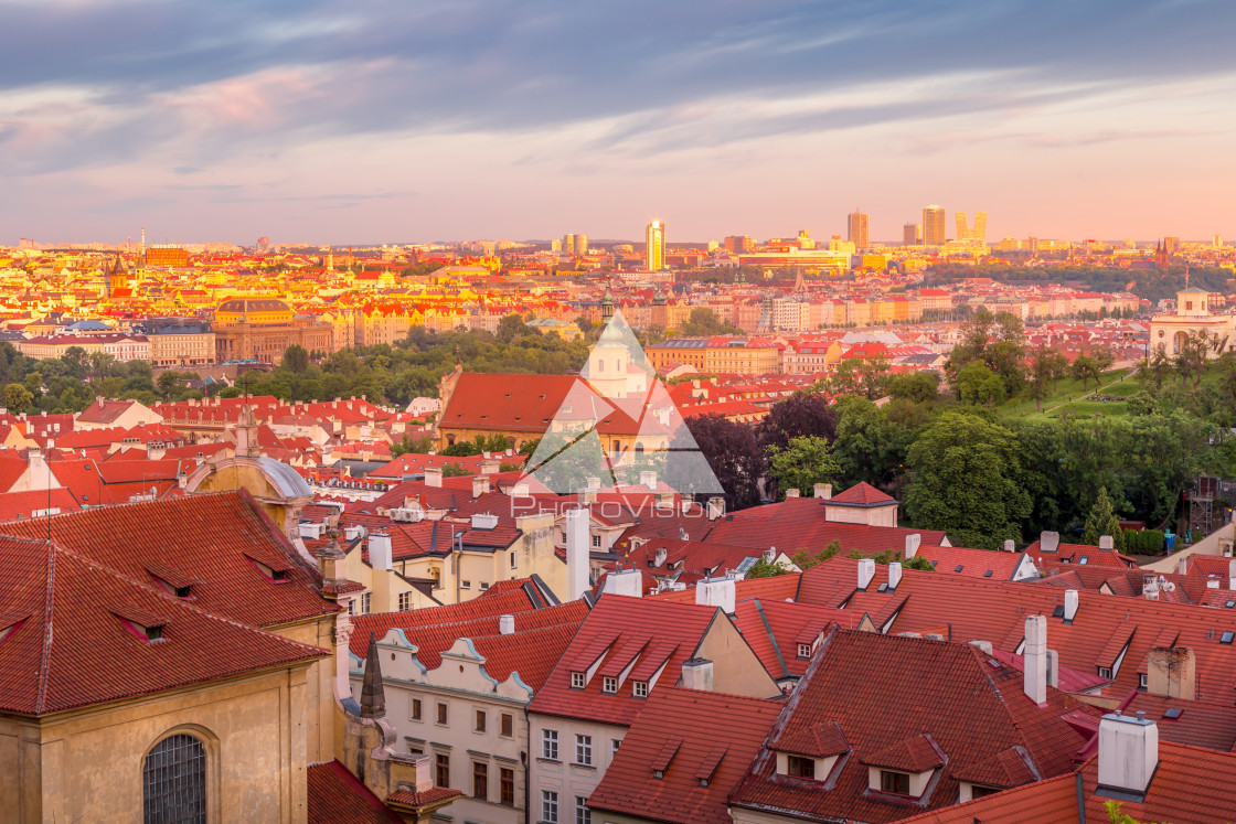 "Picturesque historical Prague" stock image