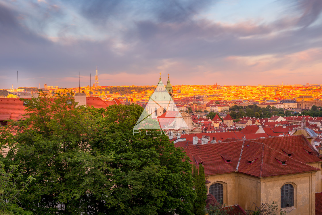 "Picturesque historical Prague" stock image