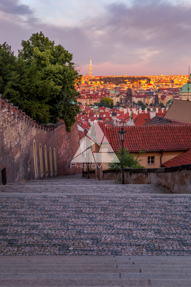 "Picturesque historical Prague" stock image