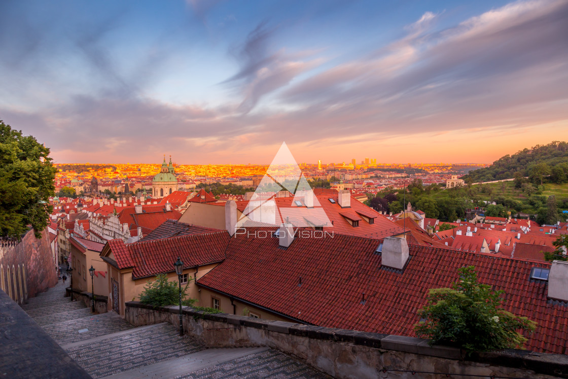 "Picturesque historical Prague" stock image