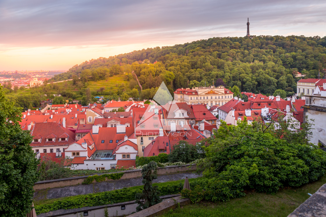 "Picturesque historical Prague" stock image