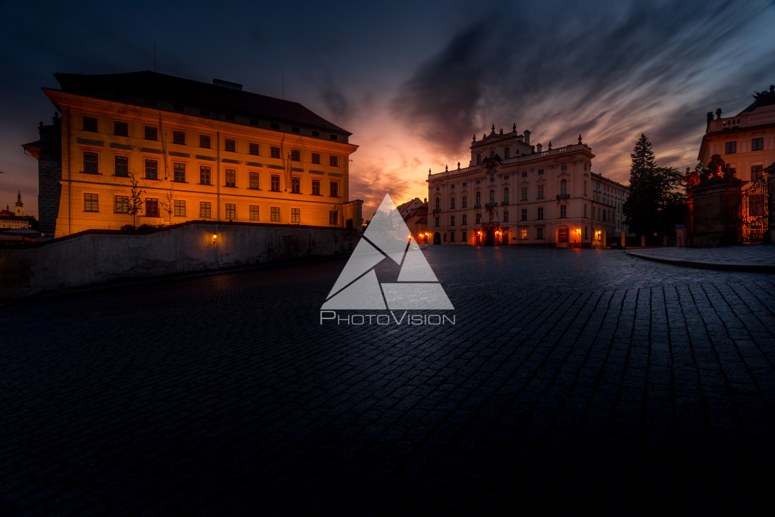 "Picturesque historical Prague" stock image