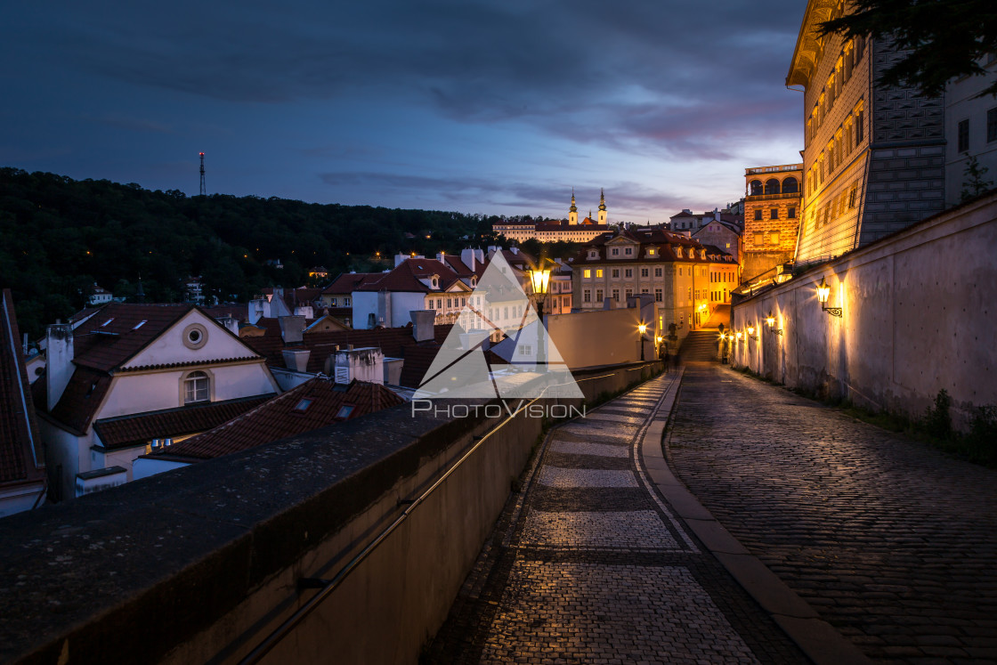 "Picturesque historical Prague" stock image