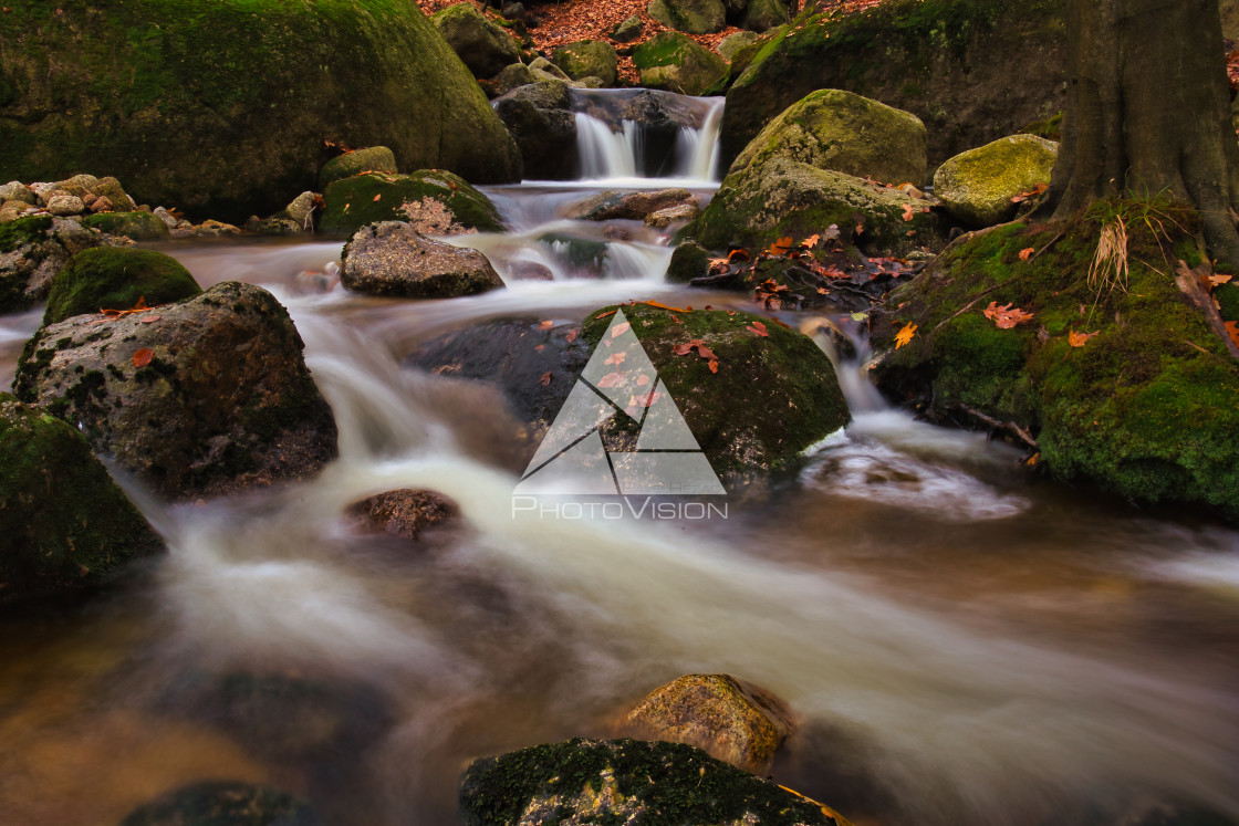 "Waterfalls on the creek" stock image