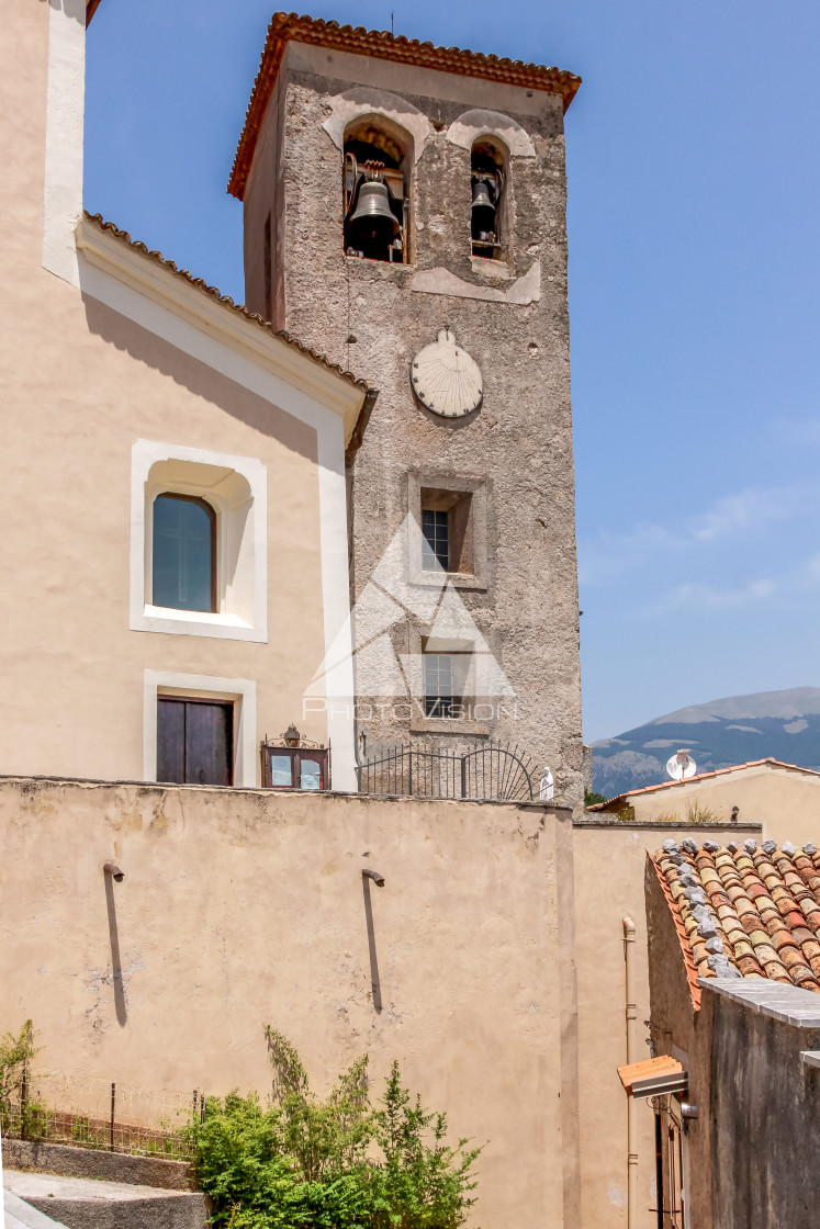 "Typical narrow street in Morano Calabro" stock image