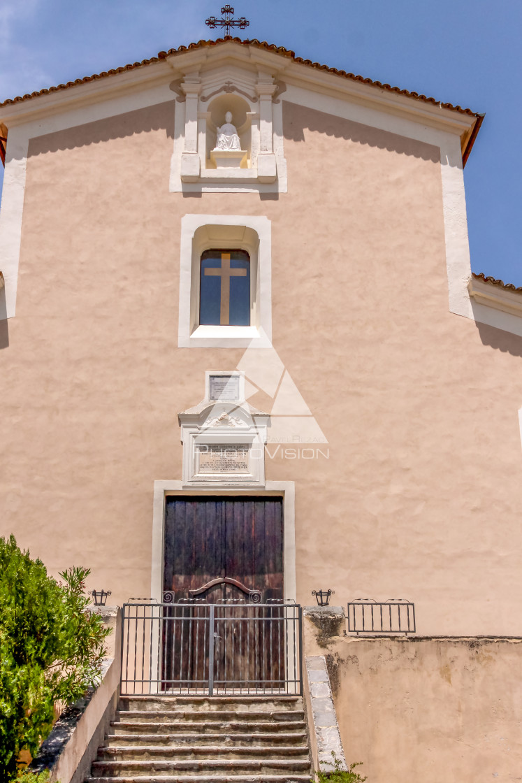 "Typical narrow street in Morano Calabro" stock image