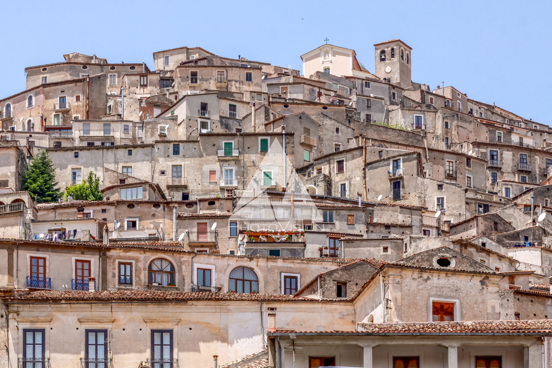 "Typical view in Morano Calabro" stock image