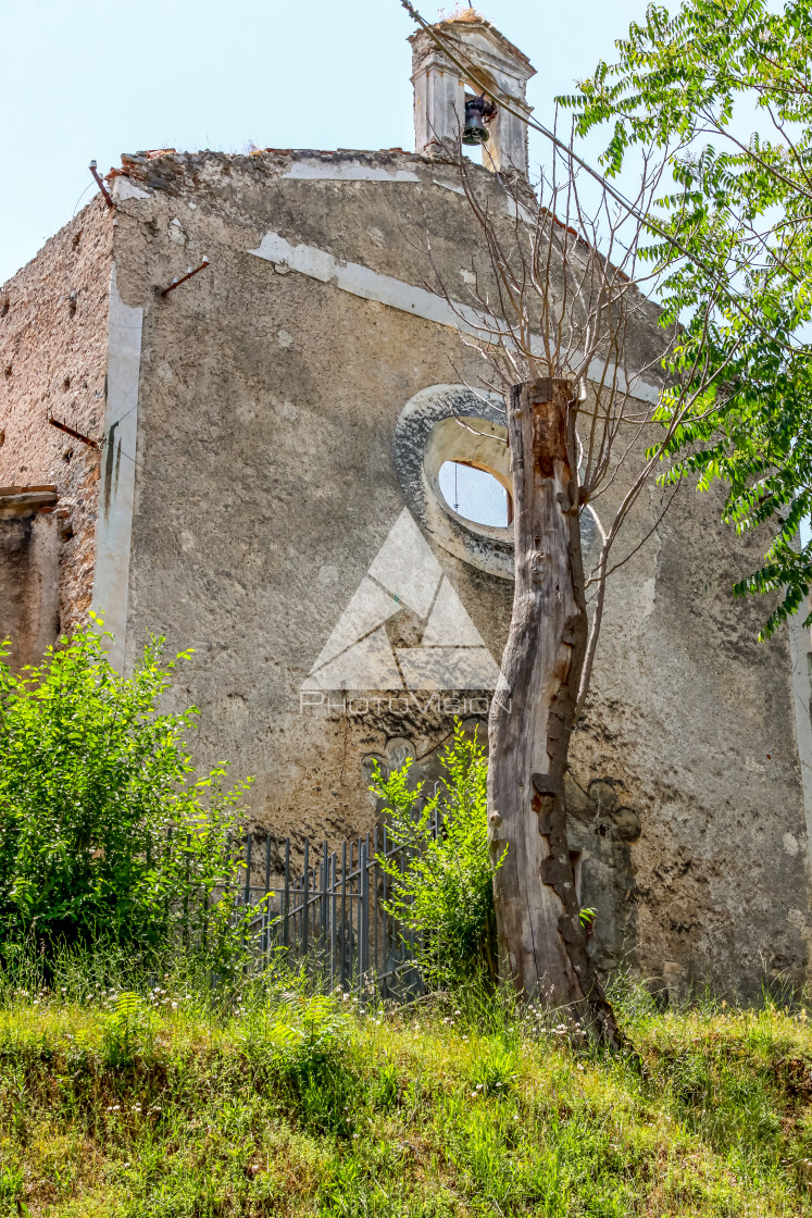 "Typical narrow street in Morano Calabro" stock image