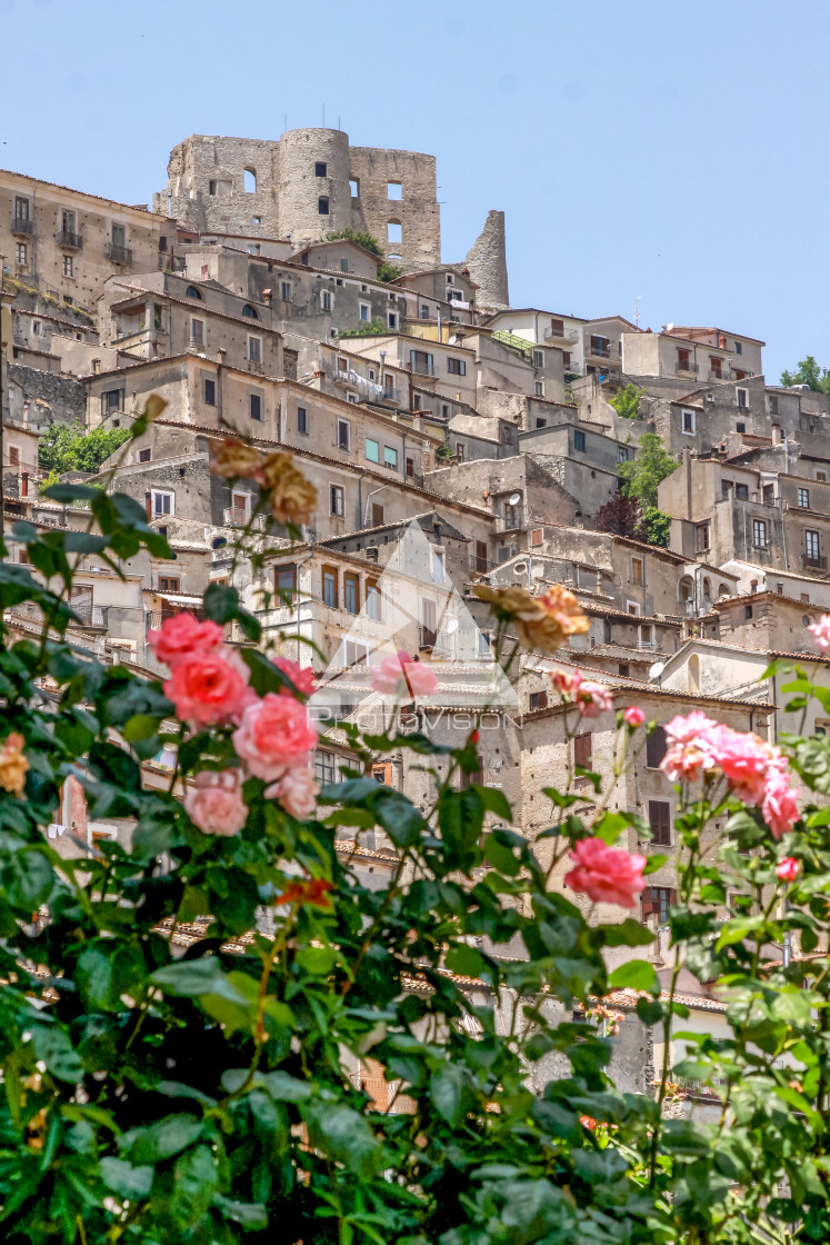 "Typical view in Morano Calabro" stock image