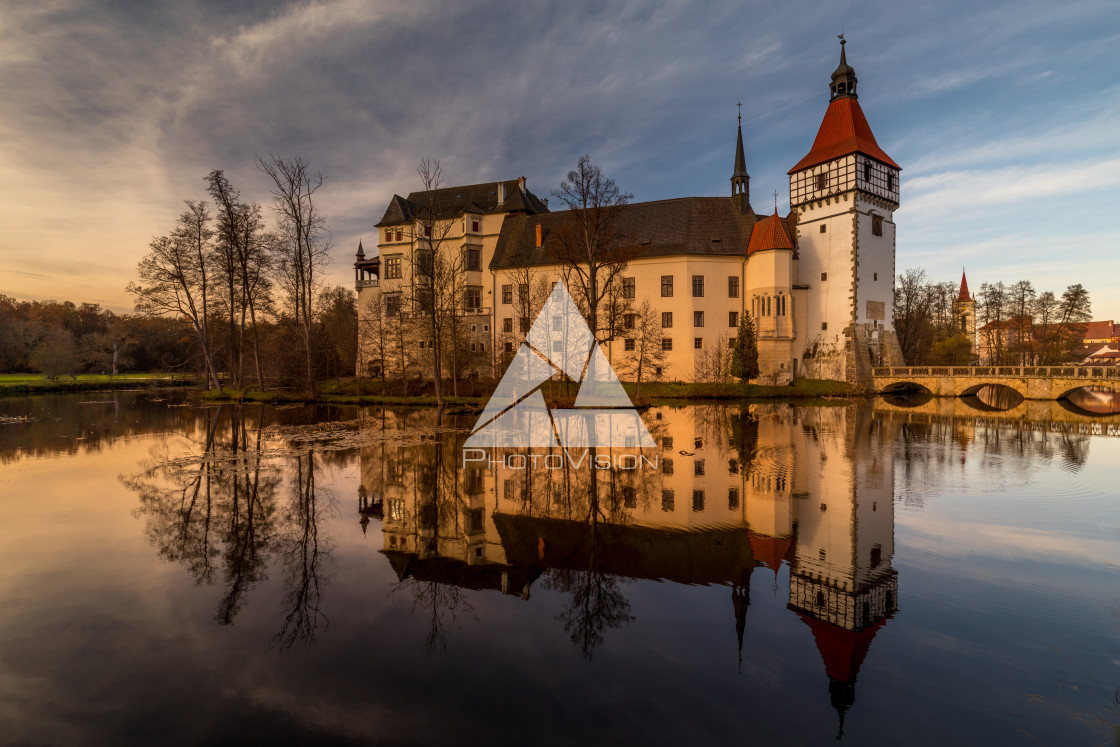 "Water castle Blatná" stock image