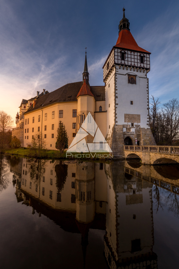 "Water castle Blatná" stock image