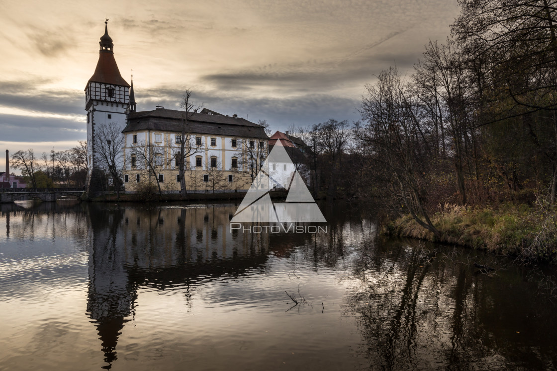 "Water castle Blatná" stock image