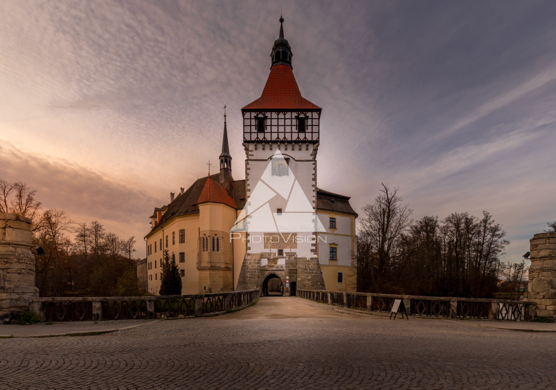 "Water castle Blatná" stock image