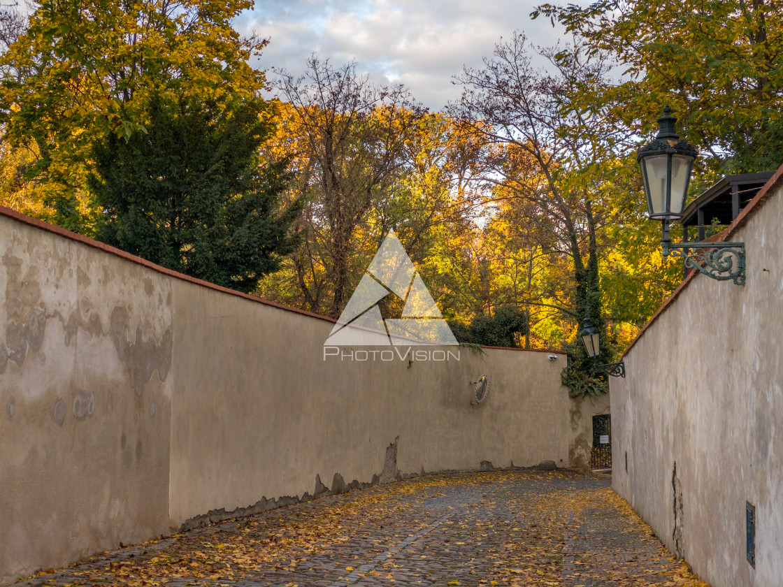 "Autumn under Prague Castle" stock image