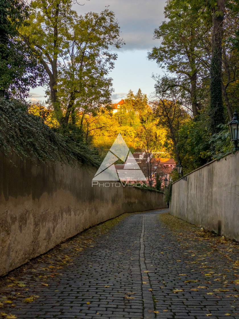 "Autumn under Prague Castle" stock image