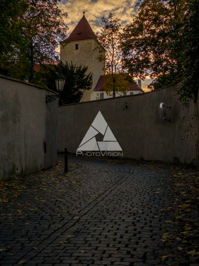 "Autumn under Prague Castle" stock image