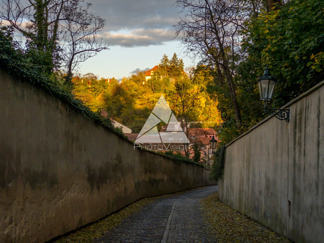 "Autumn under Prague Castle" stock image