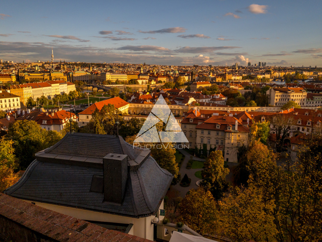 "View of Prague" stock image