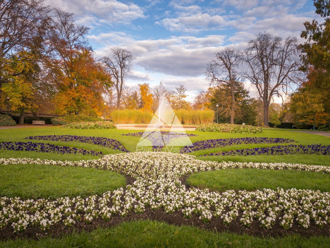 "Autumn gardens of Prague Castle" stock image