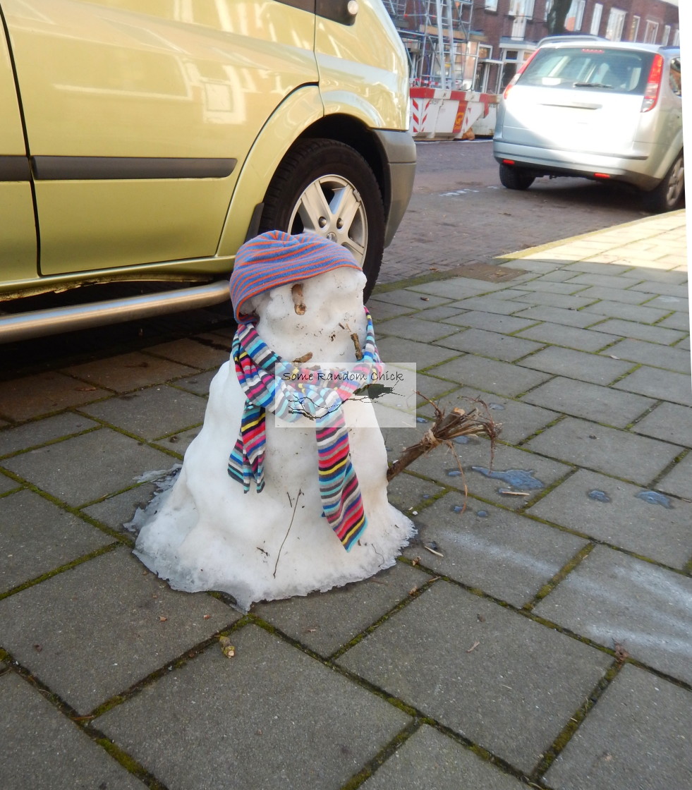 "Young Snowman Goes Forth" stock image