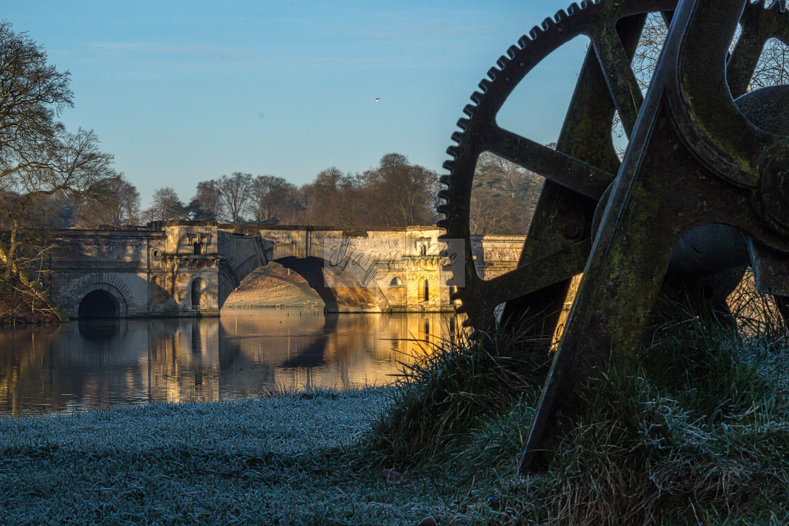 "Blenheim Castle Bridge" stock image