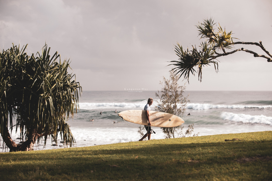 "Surf in the morning" stock image