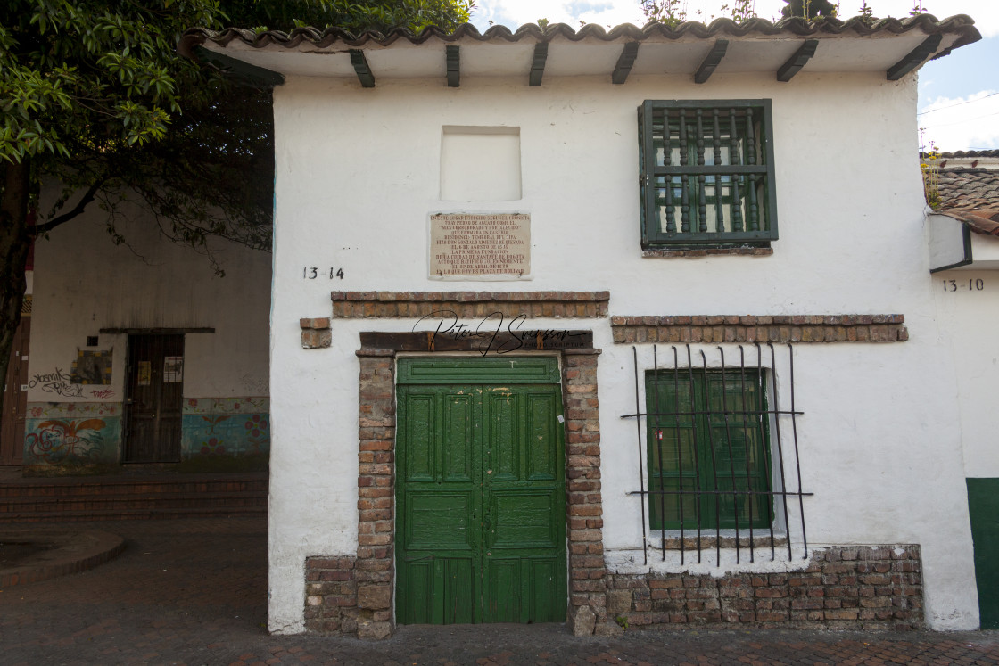 "0013 - Colombia, Bogotá: a walk in La Candelaria - the foundation of the city" stock image